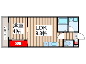 間取図 仮）ジーメゾン狭山東三ツ木