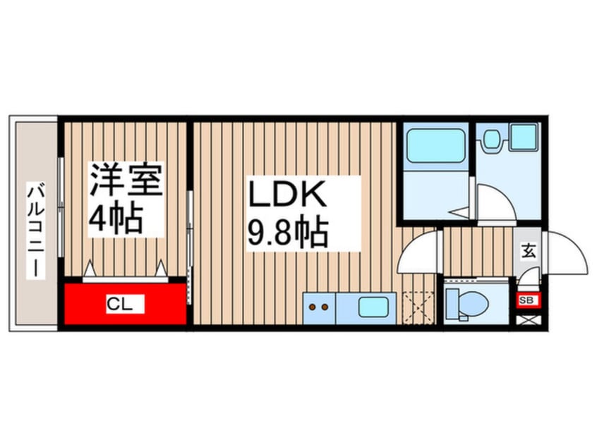 間取図 仮）ジーメゾン狭山東三ツ木