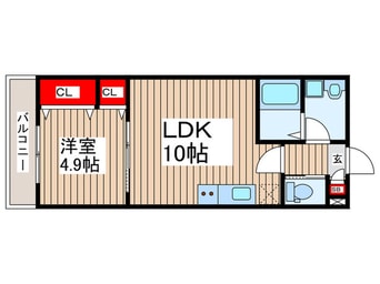 間取図 仮）ジーメゾン狭山東三ツ木