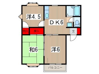 間取図 ウイングＢ棟