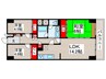 グリーンヒル西葛西1号館(602) 3LDKの間取り