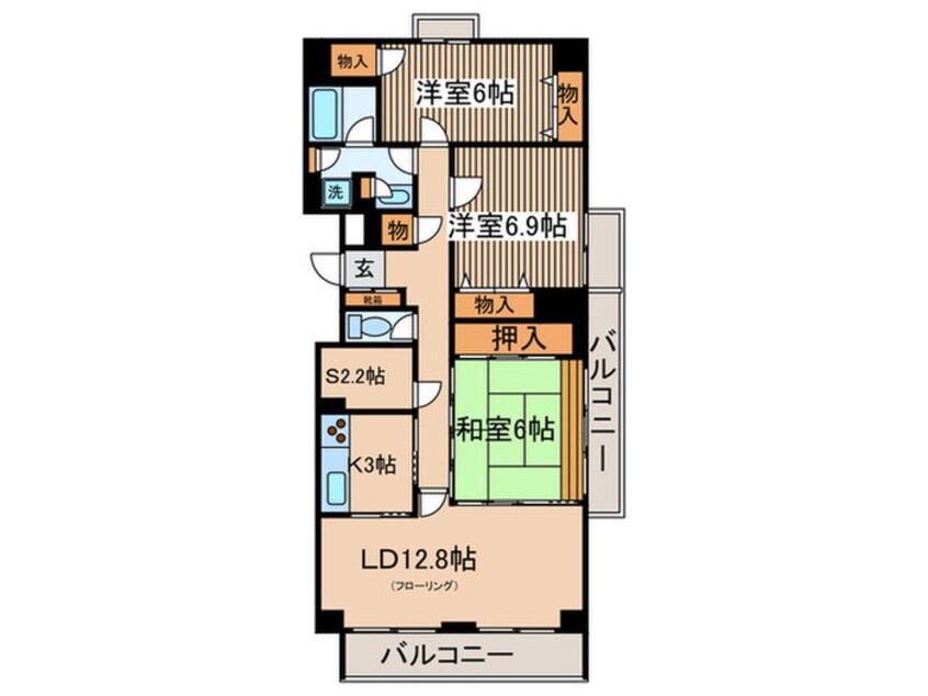 間取図 ZELKOVA COOPERAS