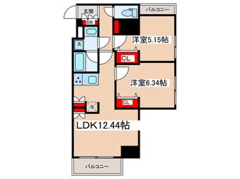 間取図 S-RESIDNCE両国緑