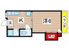 千葉ハイツⅠ 1Kの間取り