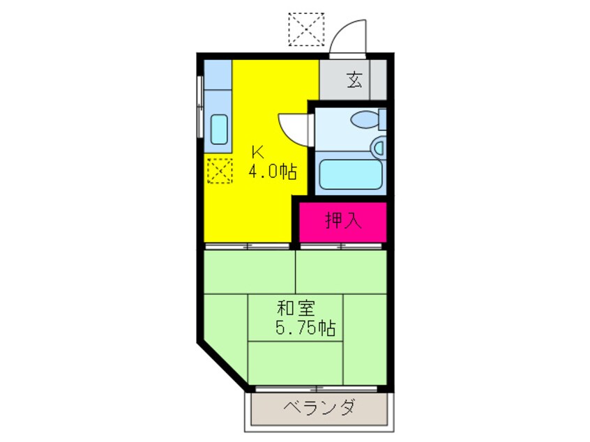 間取図 司コーポ