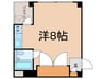 メゾンサカモト 1Rの間取り