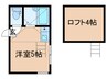 モン・シャトン 1Rの間取り