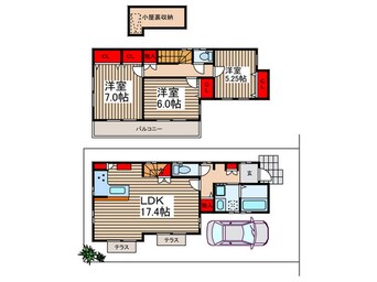 間取図 大門戸建賃貸