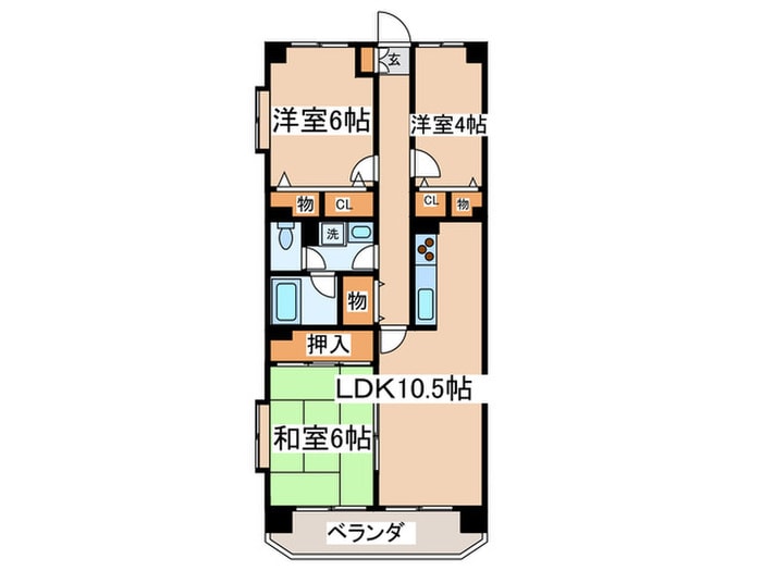 間取り図 セントラルパレス１５