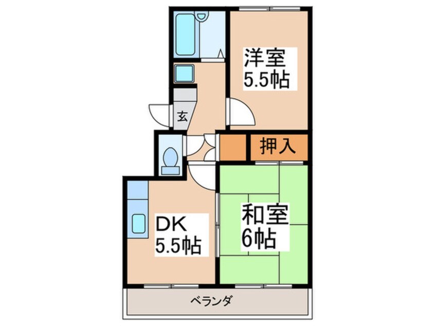 間取図 スタ－ハイツ