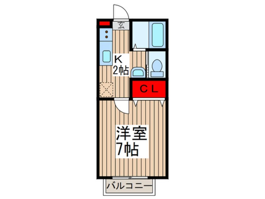 間取図 コンフォ－ト黒須