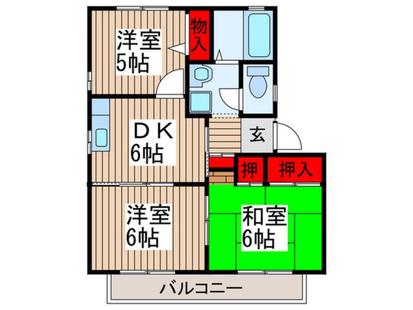 間取図 ファミールサカエ