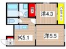 ＡＪＵ稲城 2Kの間取り