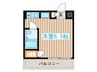 青林堂ハウス 1Rの間取り