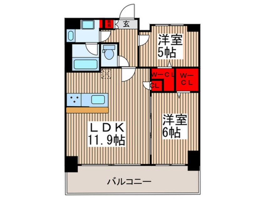 間取図 エムズ両国亀沢