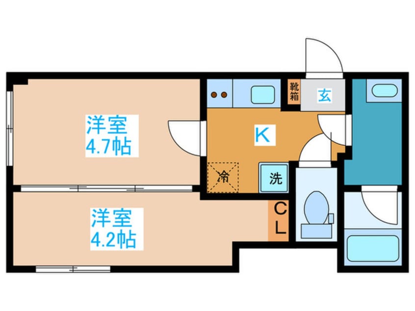 間取図 LEGALAND東中野
