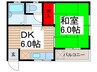 プライムホーム 1DKの間取り