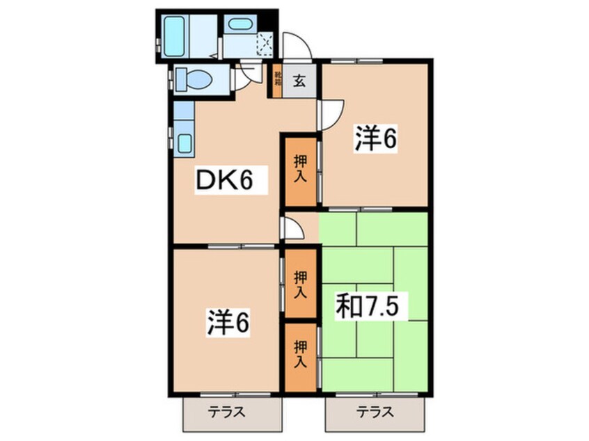 間取図 ドエルサンヒル