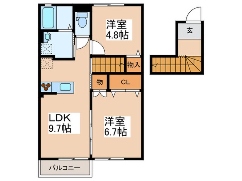間取図 エスポワ－ル