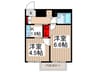 クリオ毛呂山壱番館（302） 2Kの間取り