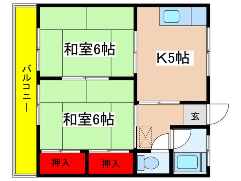 間取図 コトブキハイツ