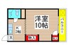 横山ビル 1Kの間取り