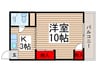 横山ビル 1Kの間取り