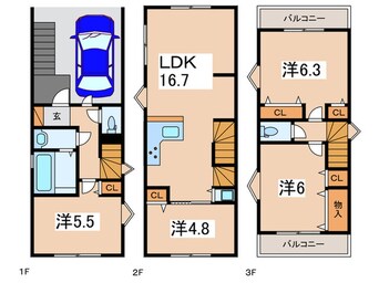 間取図 上鶴間本町貸家