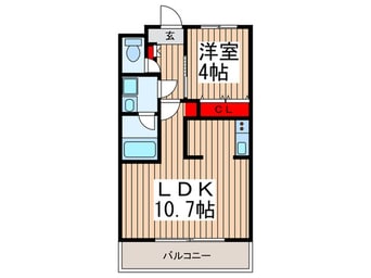 間取図 クラブレスＡ