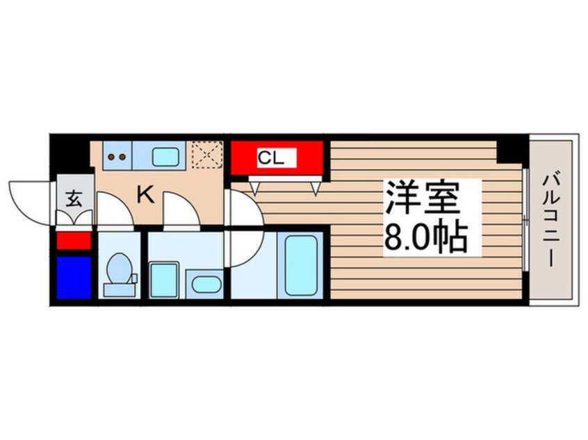 間取図 メルヴェーユイイダ熊野町