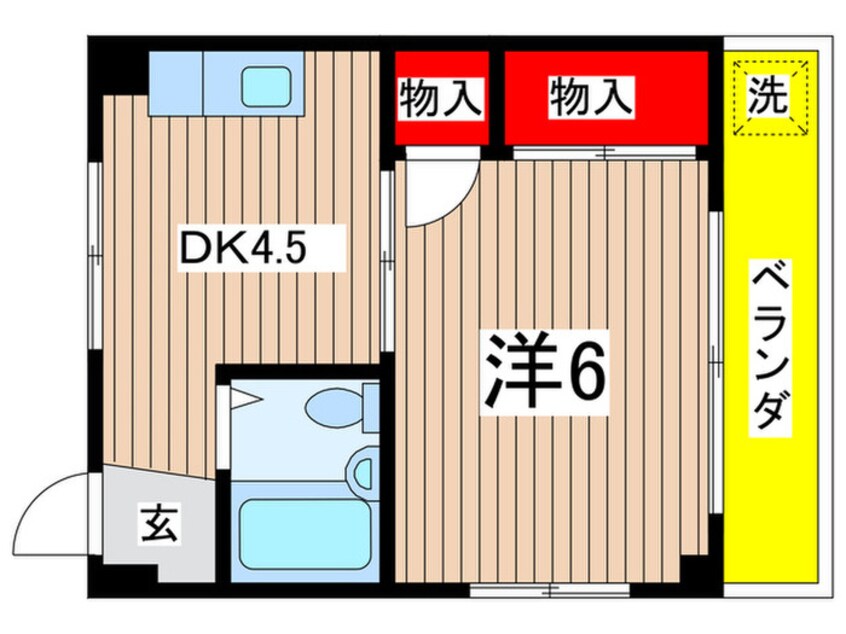 間取図 エステ－トピア多摩