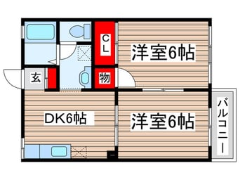 間取図 ビバリ－ハイツ