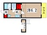 フェリーチェ 1Kの間取り