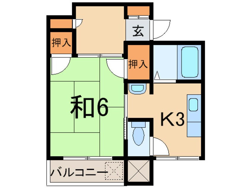 間取図 上馬ハイツ