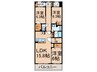 コスモヒルズ宮崎台（203） 3LDK+Sの間取り