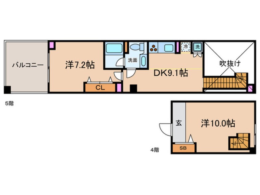 間取図 レジデンスシャルマン月島