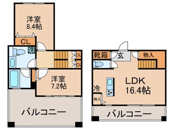 間取図 レジデンスシャルマン月島