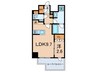 シーズンフラッツ新大塚 1LDKの間取り