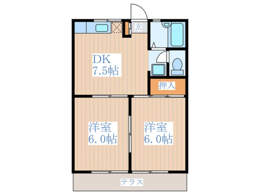 間取図 ア－バンヒルズＢ