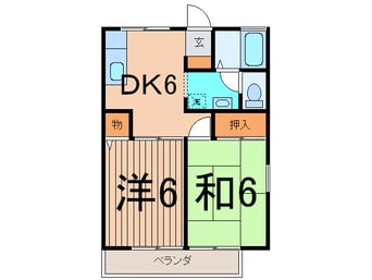間取図 ﾄﾞﾐｰﾙ小坪