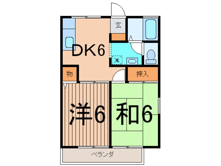 間取図 ﾄﾞﾐｰﾙ小坪