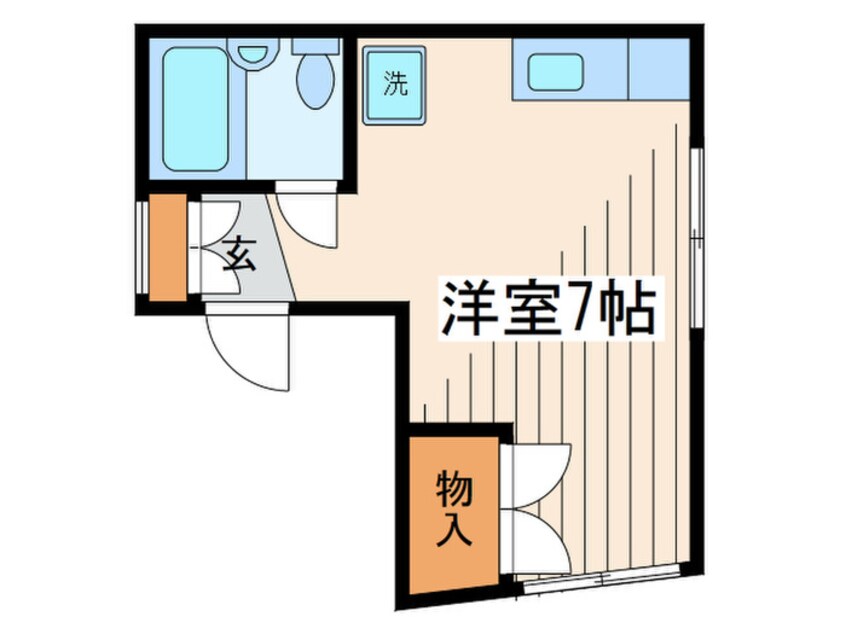 間取図 コーポタナダ