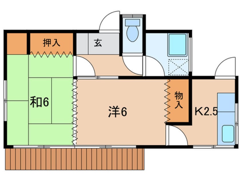 間取図 辻堂元町3丁目貸家