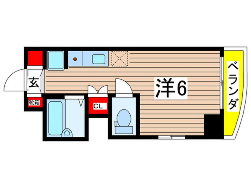 間取図 パレス清澄