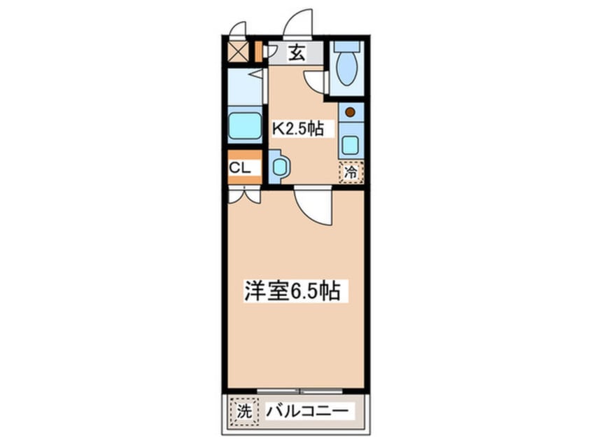 間取図 ミケル白百合Ⅱ