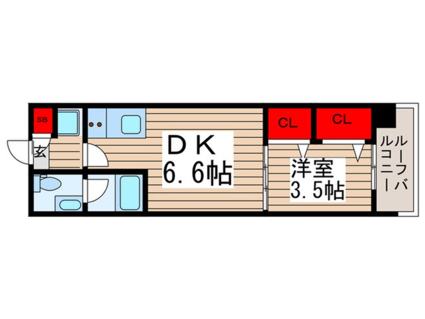 間取図 レジディア門前仲町プレイス