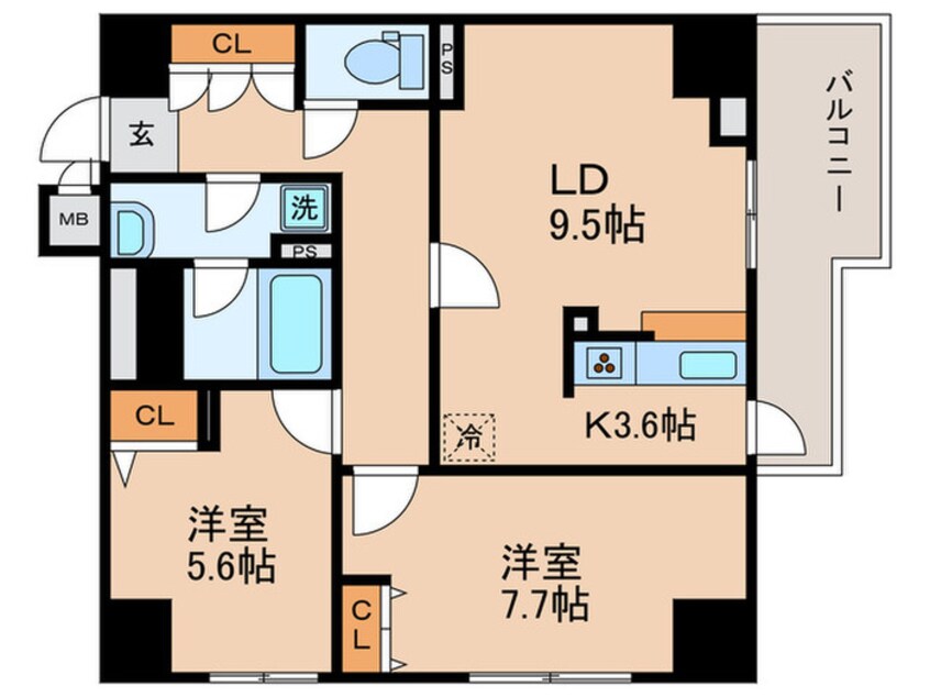 間取図 アクロス目黒タワ－