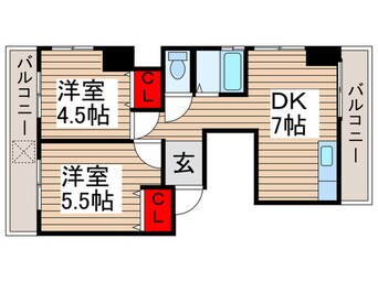 間取図 カワミツマンション