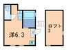 マルセイユ深沢 1Rの間取り