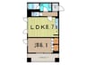 プライムメゾン銀座イースト 1LDKの間取り